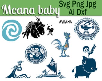 Download Make Your Own Moana Baby with Name Life Circle PNG SVG JPG