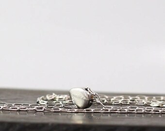 SUMMER SLE Tiny sterling silver pendant, Silver drop necklace , Charm Pendant , Dainty silver necklace , everyday dainty jewelry gift
