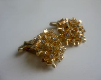 Org 70 he j. cuff links - elegant-gold + glitter