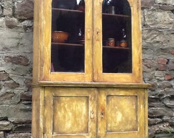 Unique Eastern European Pine Cabinet, circa 1850-60 Stunning Patina/Paintwork