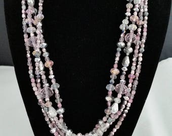 20" Swarovski crystal and Czech glass necklace