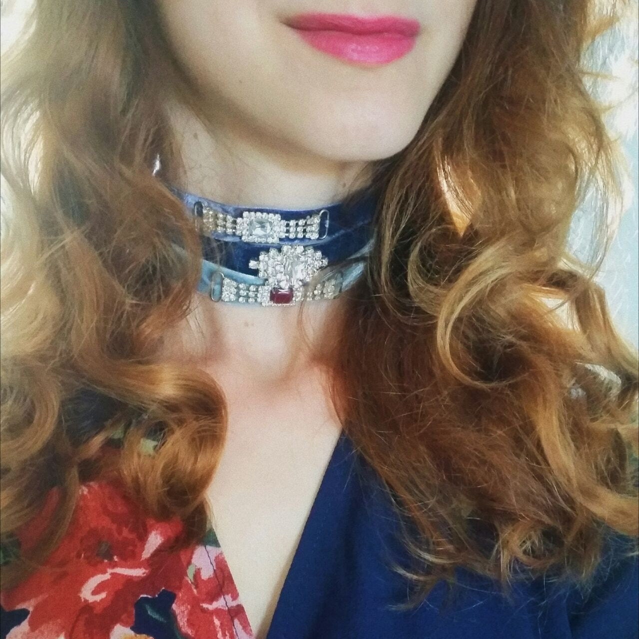Bohemian Choker Necklace Statement Choker 90s Fashion Retro