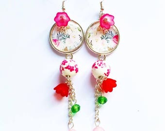 Bucolic Earrings: roses