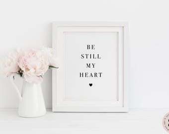 still heart quote print