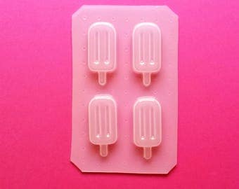 Popsicle Mold, Ice Cream Mold, Kawaii Mold, Plastic Ice Cream Mold, Resin Plastic Mold, Kawaii Jewelry Mold, Phone Case Supplies