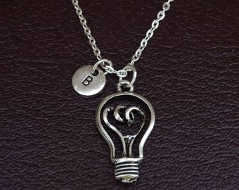 Light Bulb Necklace, Light Bulb Charm, Light Bulb Pendant, Light Bulb Jewelry, Lightbulb Necklace, Lightbulb Charm, Lightbulb Jewelry