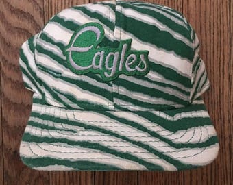 Vintage 90s Philadelphia Eagles Zubaz NFL Snapback Hat Baseball Cap Patch
