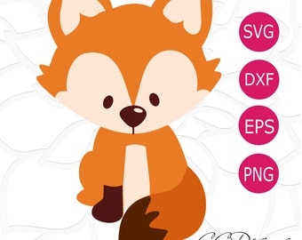 Download Cute Woodland Baby Fox SVG Cut File, SVG Vinyl designs ...