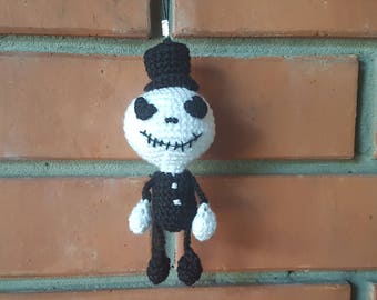 halloween gift plush toy jack skellington nightmare before christmas ornament charm halloween decorations favors keychain Jack plush present