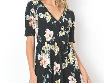 Floral Breastfeeding Dress