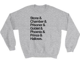 Harry Potter Magical Nouns Squad Goals Sweatshirt / TShirt. Hogwarts School Gryffindor Ravenclaw Hufflepuff Slytherin sweater shirt jumper