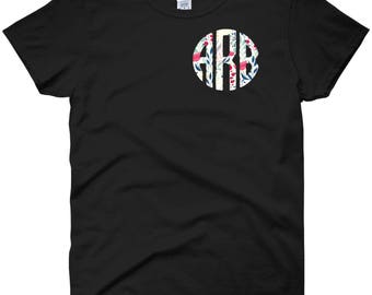 Big Little Sorority Shirts,Printed Monogram,Sorority Letters,Sorority Gifts,Sorority Letters,Back to School,College,Floral Monogram