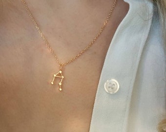 Libra Necklace,Zodiac Sign necklace,Constellation necklace,Star necklace,Birthday gift, Bridesmaid gift,minimalist necklace,zodiac necklace