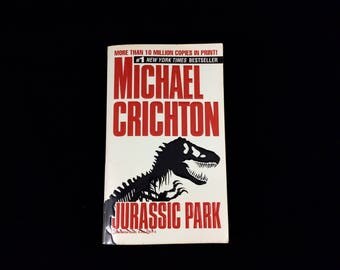 Jurassic Park by Michael Crichton - Vintage Paperback Book
