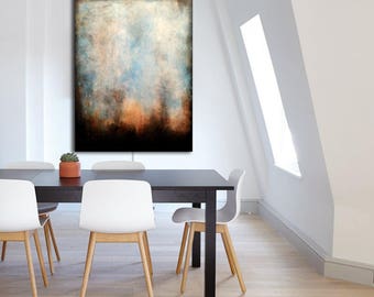 Original ABSTRACT PAINTING 30x40 Canvas Art Blue Abstarct Original Artwork Large Painting Painting Wall Art Minimalist Painting Modern Art