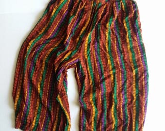 Vintage Wide Leg Pant, Vintage Loose Pant, Ethnic Pant, Vintage Culottes, Ethnic Culottes, 90's Pants, 90's Bottoms, African Pants