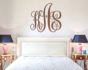 Wooden Letters Wedding, Wedding Monogram, Wooden Letter Bedroom, Monogram Wedding Sign, Wooden Monogram Wall Hanging, Bridal Shower Gift