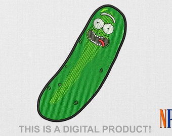 Pickle Rick machine embroidery design. Rick and Morty. Embroidery file