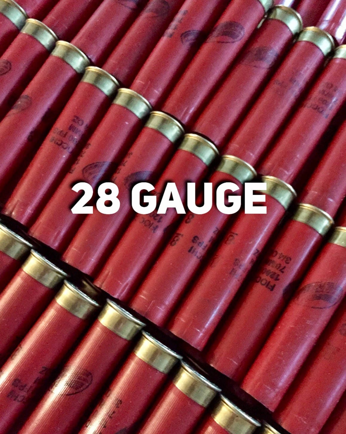 Shotgun Shells Empty 28 Gauge Spent Ammo Once Fired Spent Hulls Red