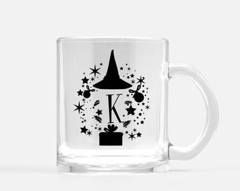 Custom Initial Witch Hat, Christmas Mug, Christmas GIft, Office GIft, Custom Initial Mug, Halloween is my Christmas, Halloween