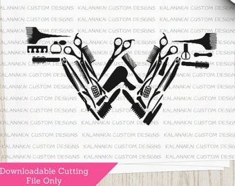 Hairdresser SVG - Hairdresser Cutting File - Beautician SVG - Hairdresser Wonderwoman SVG - Digital Download -