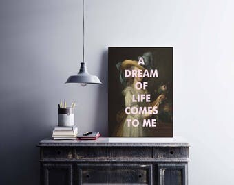 Bruce Springsteen lyrics print, Art print, home decor, gift idea, Marie Antoinette, 8x10 print, fine art, rock, alternative music