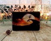 Nightmare Before Christmas Inspired Double Ring Box - Jack Skellington Wedding Ring Box - Tim Burton.