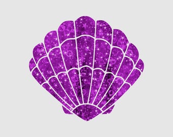 Mermaid Shell SVG Shell SVG Mermaid Clam Svg Summer SVG Little Mermaid Svg Files for Cricut Silhouette Vector Cut Files svg png eps dxf