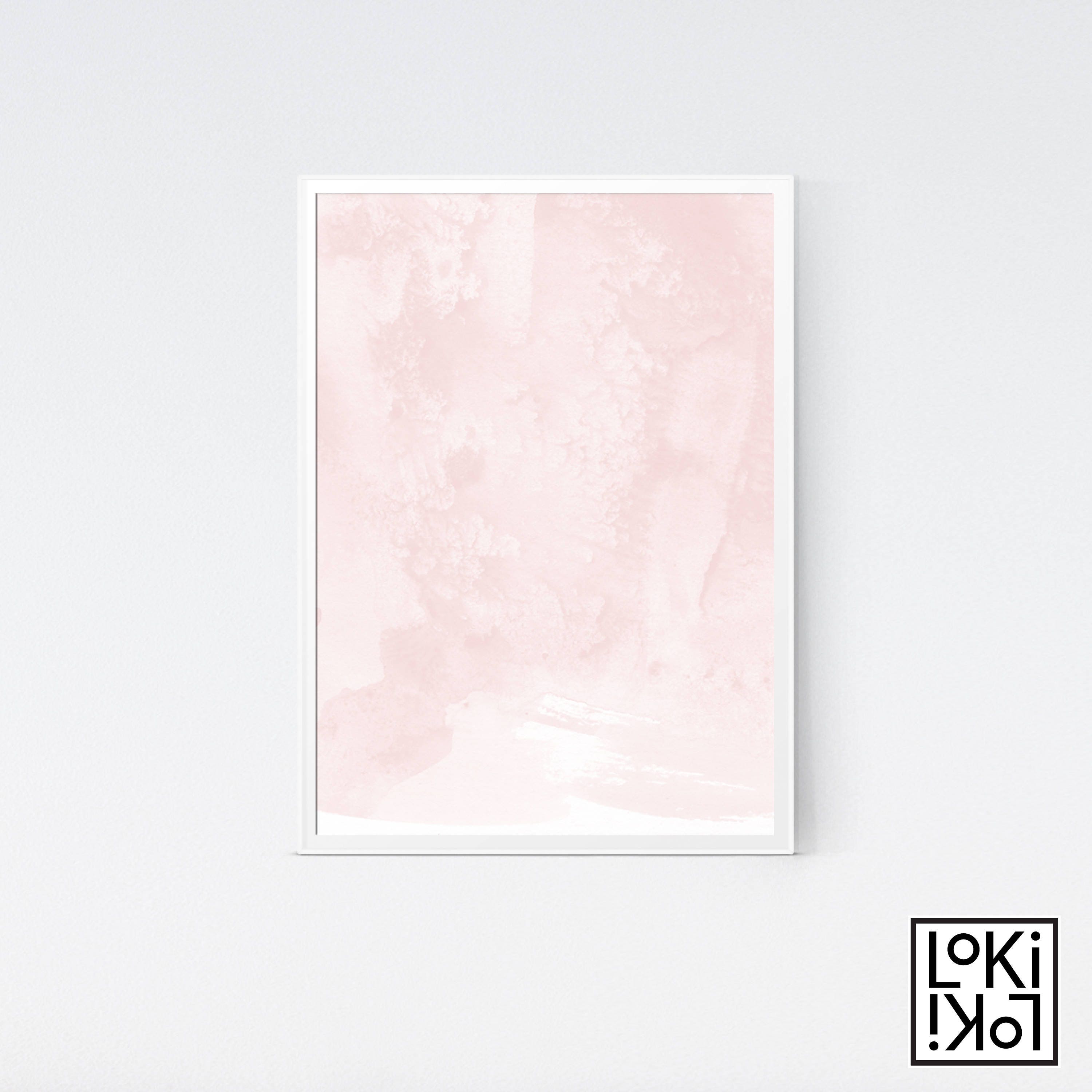 Abstract Art Print Pink Wall Art Watercolour Art Modern