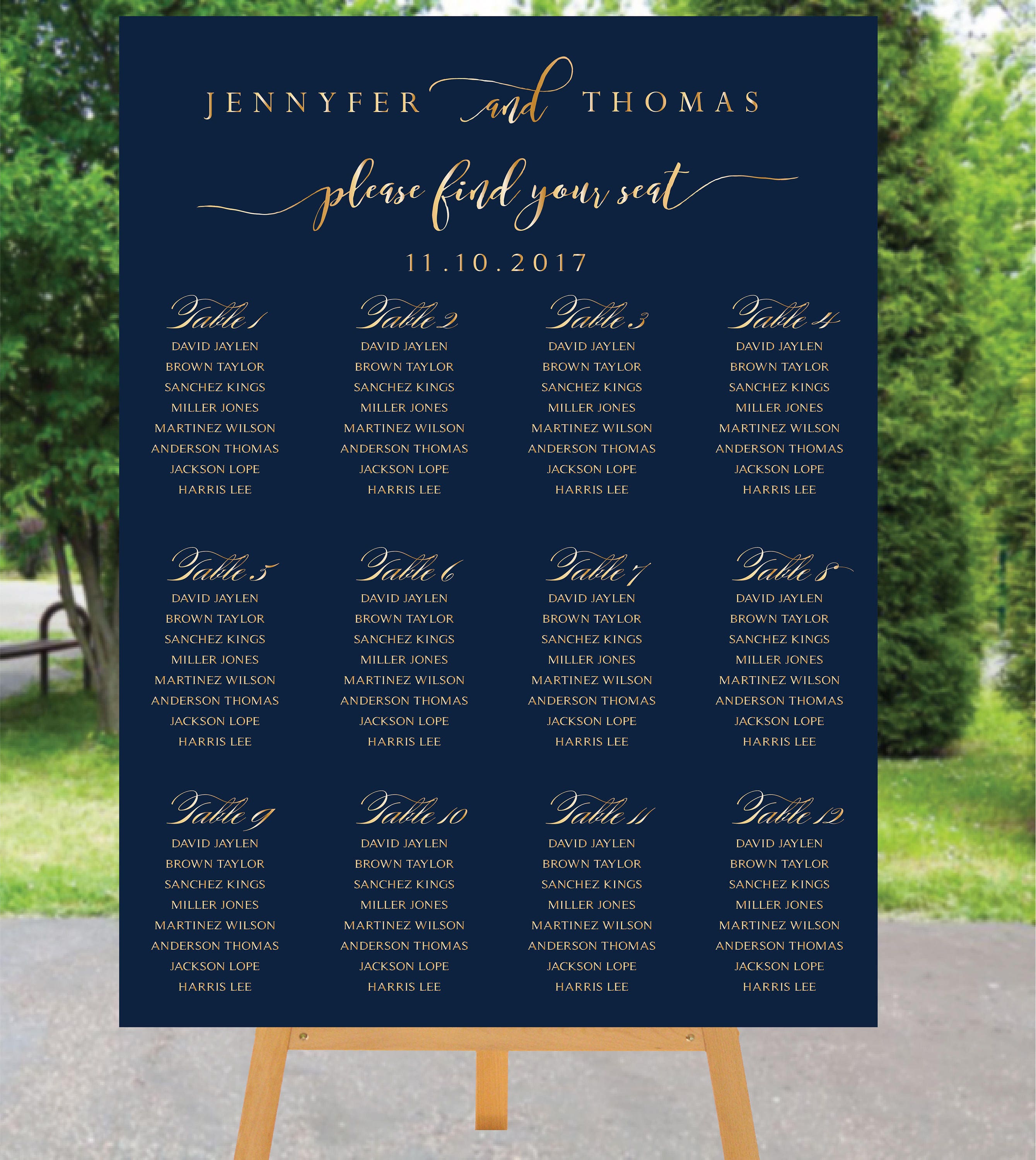 Wedding Seating Chart Printable Printable Templates