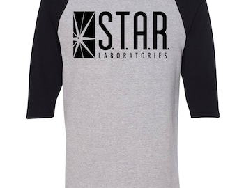 Star Labs Baseball T-Shirt. Star Laboratories. The Flash Tv Show. Star Labs Shirt. Star Labs Sweater. Flash Shirt. Star Labs T Shirt. S-3XL.