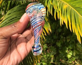 Glass Pipe, Glass Smoking Pipe, Glass Pipes, Smoking Bowl, Tobacco Pipe, Pipes for Smoking, Spoon Pipe, Ceremonial