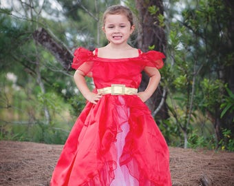 Elena Dress / Disney Inspired Princess Elena of Avalor Inspired Costume / Signature style for toddler, child, girl