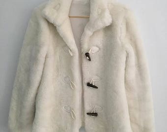 White Faux Fur Coat