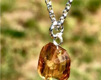 Authentic Citrine Gemstone Necklace!