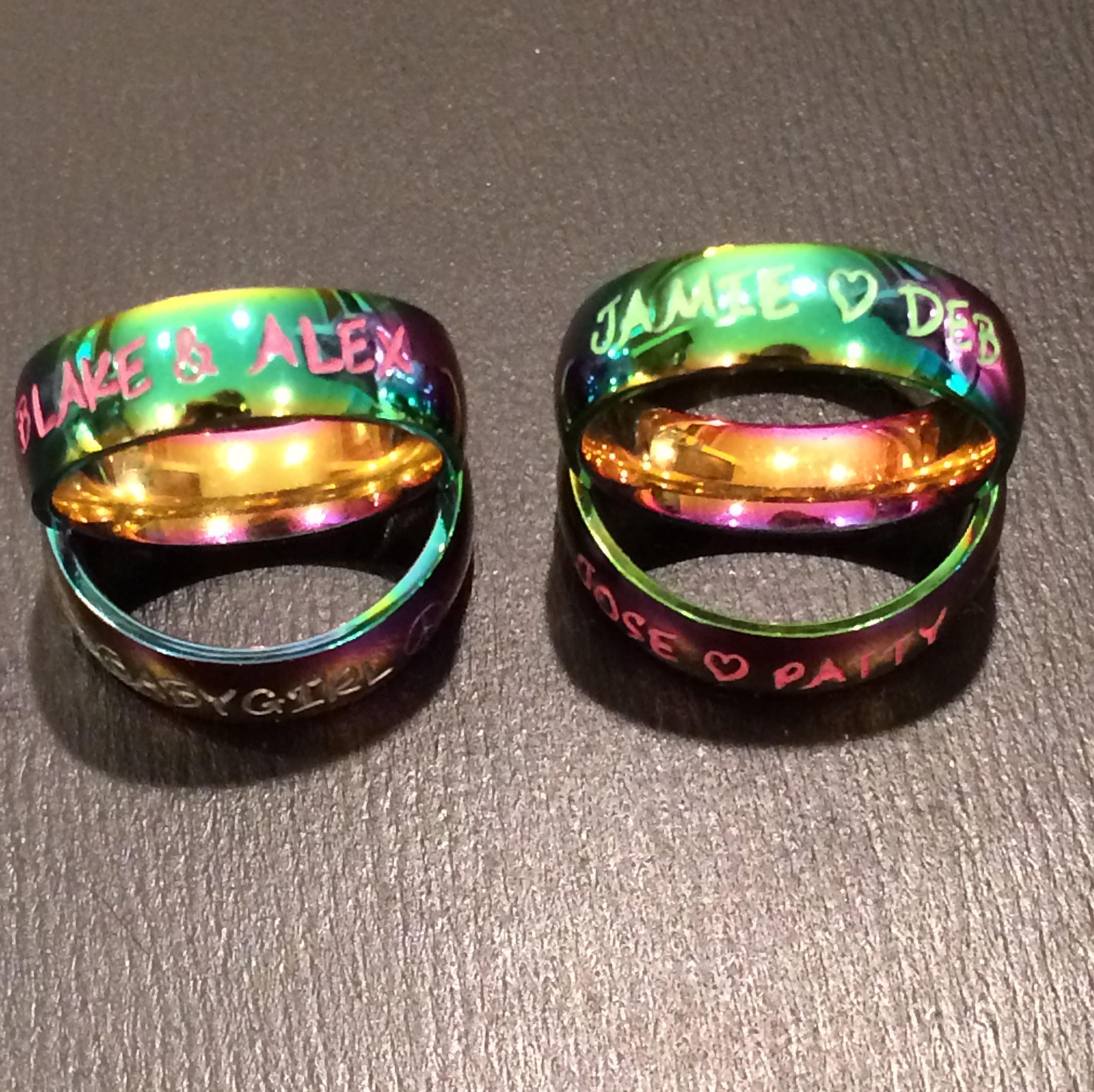 kids rainbow ring