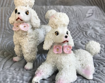 vintage porcelain poodles