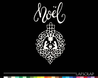 cuts scrapbooking ball Christmas Manger cut out paper decoration die cut embellishment