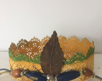Princess Moana crown, Indian headpiece, Moana headpiece, Crown, Pineapple crown, Birthday crown
