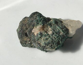 Rare cluster of Boleites on beautiful green matrix from Baja California, Mexico