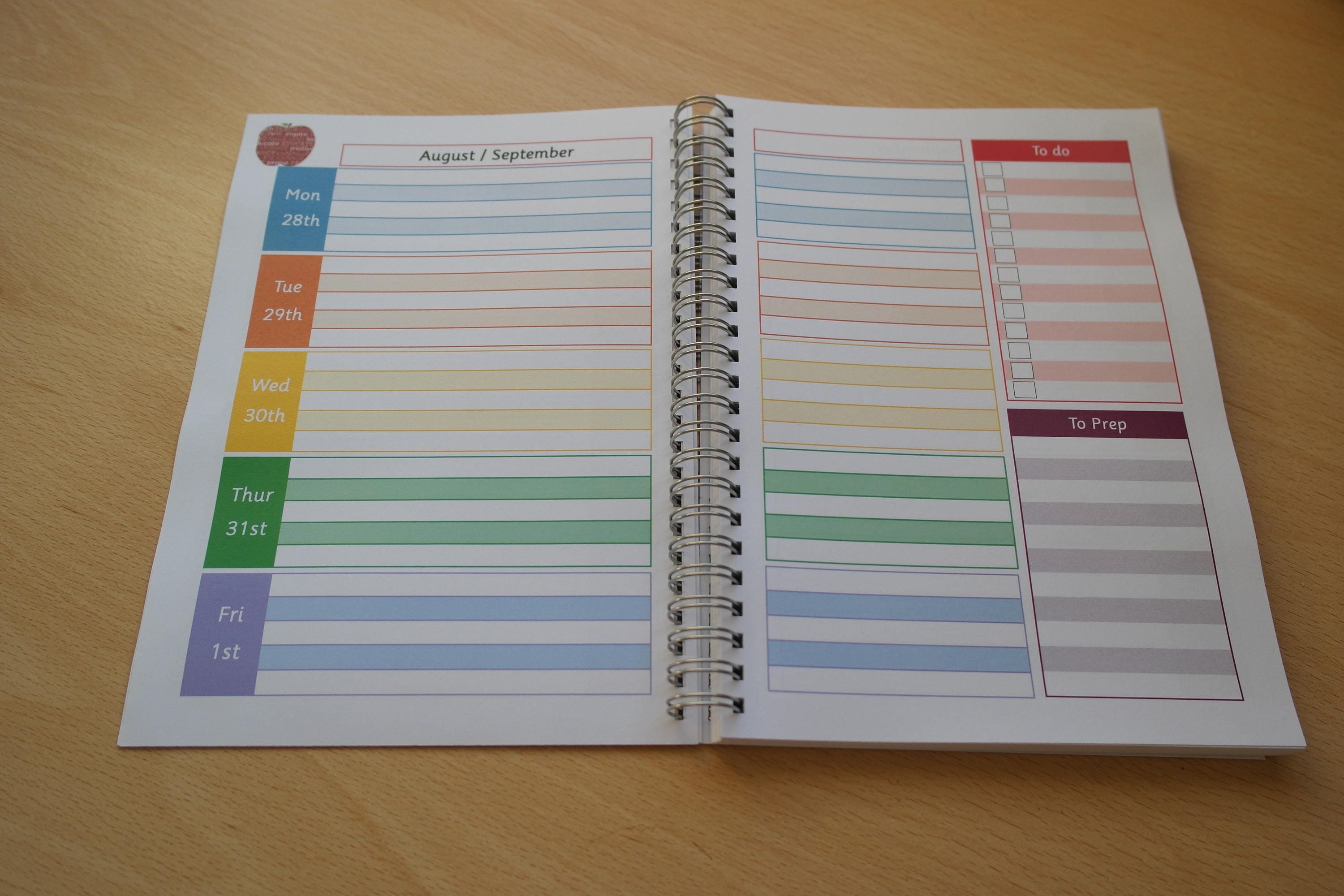 Teacher planner diary dated 20172018