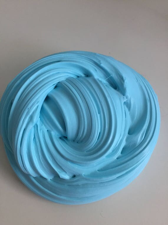 Beautiful Teal Fluffy Slime