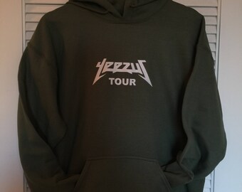 Yeezus Tour Hoodie Military Green - Kanye West Yeezus Tour Hoodie - Yeezy