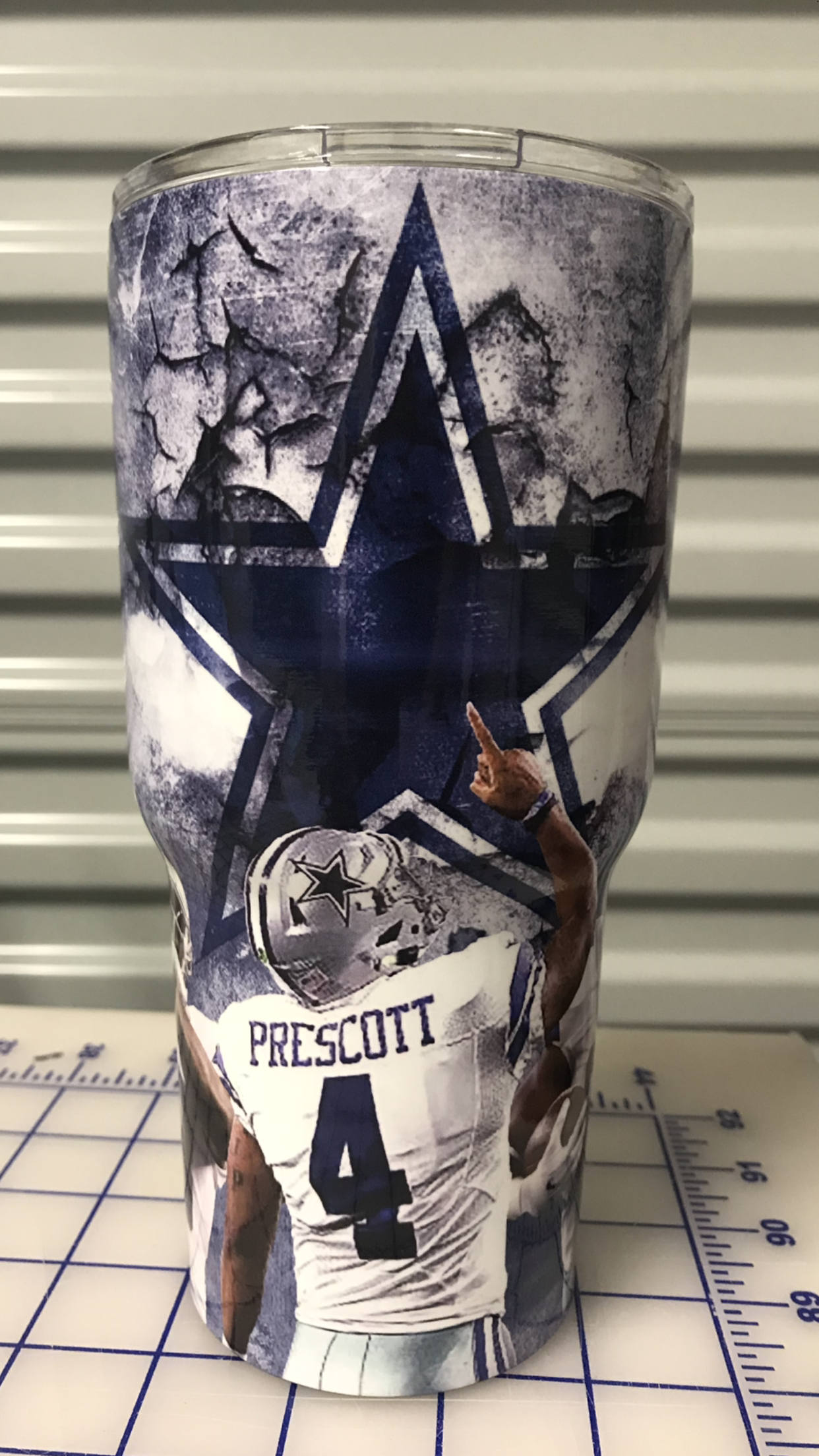 Dallas Cowboys Custom 3M Wrap Tumbler