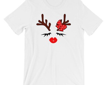 reindeer face shirt