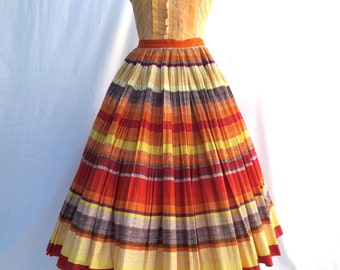 Vintage 50s Dress Cotton Floral Print Circle Skirt S / M – by Razook’s