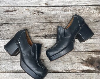 mens disco platform shoes