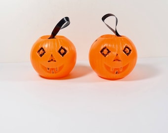 vintage halloween jack o lanterns plastic pumpkin containers small trick or treat - Plastic Pumpkins vintage halloween jack o lanterns plastic pumpkin containers small trick or treat - Plastic Pumpkins