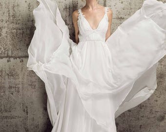 White Chiffon Dress