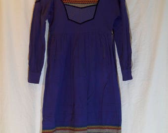 Amazing 1960's/1970's maxi boho/hippie dress womens